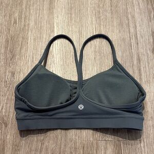 lululemon athletica Charcoal Gray Strappy Sports Bra
